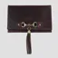 Grays Abigail Tassel Clutch In Natural Leather Brown
